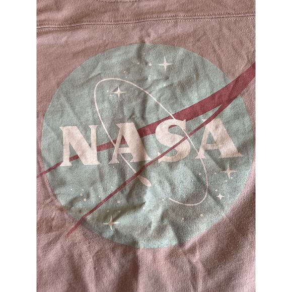 Fifth sun pink cropped nasa sweater size large cotton blend - Picture 5 of 5